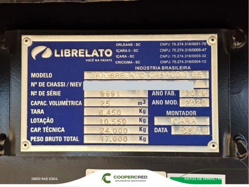 Bicaçamba Librelato 2019/2020 Com Lona Fácil