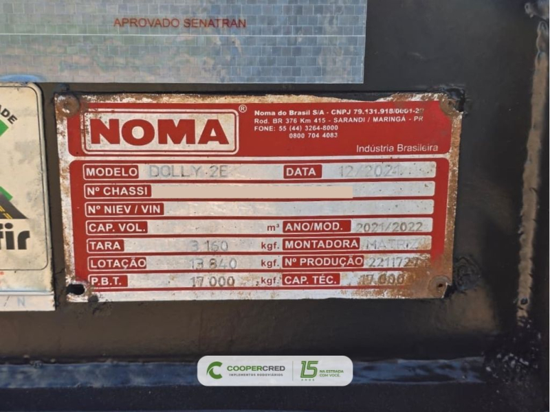 Rodocaçamba Noma Revisada 21/22 Lona Fácil