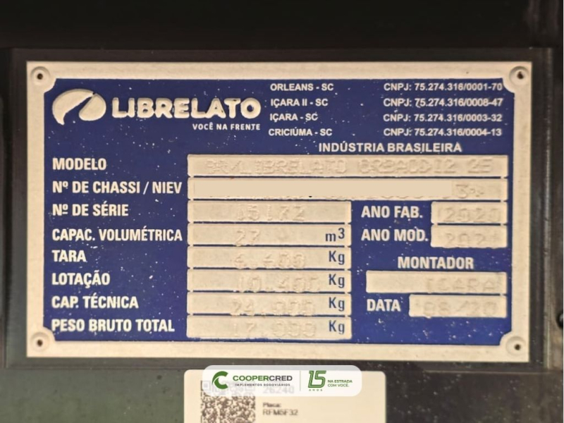 Bicaçamba Librelato 2020/2021 27M³