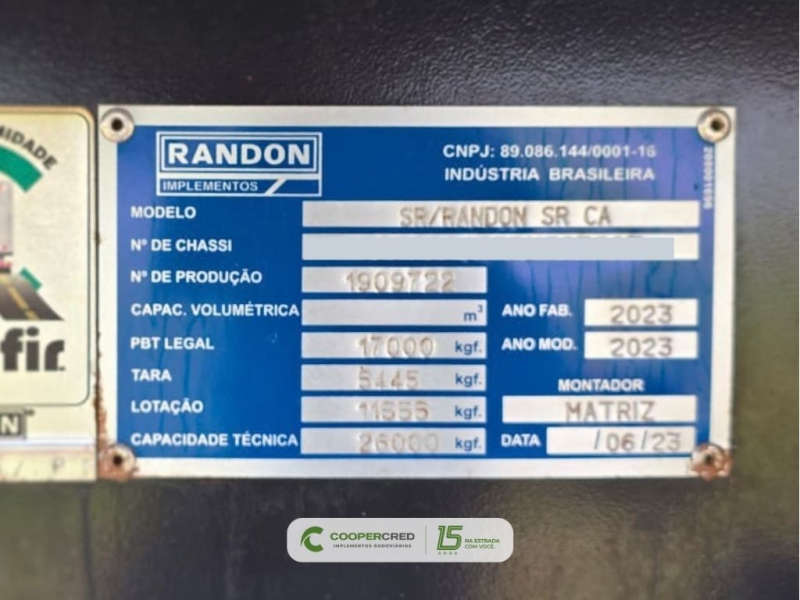 Rodotrem Graneleiro Randon 2023 Dolly Esférico