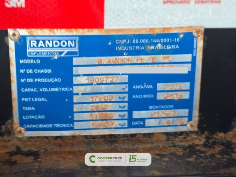 Rodotrem Graneleiro Randon 2023 Dolly Esférico