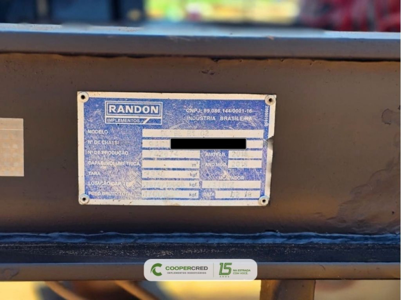Rodocaçamba Randon 2018 Lona Fácil
