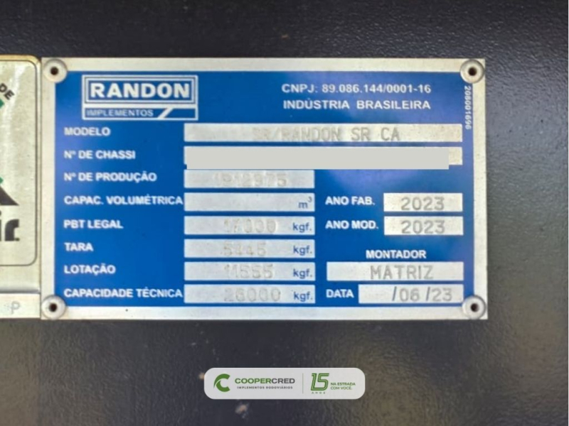 Rodotrem Graneleiro Randon 2023 Revisado e Preparado