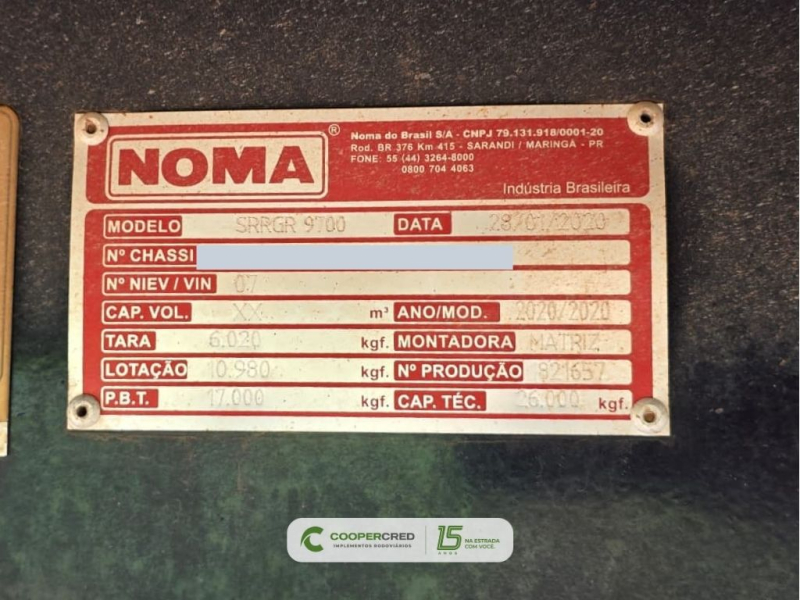Rodotrem Graneleiro Noma 2020/2020