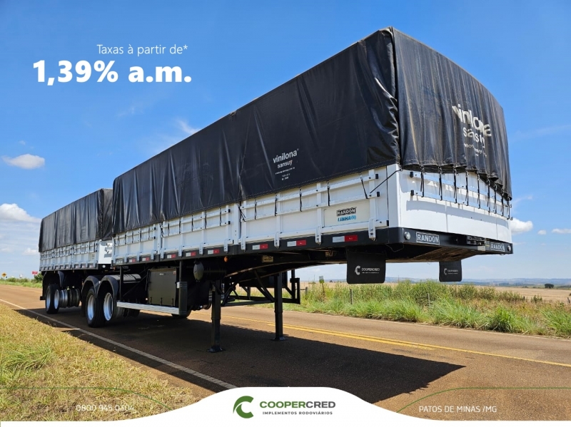 Bitrem Graneleiro Randon 18/19 7,10m Taxa 1,39%a.m.*